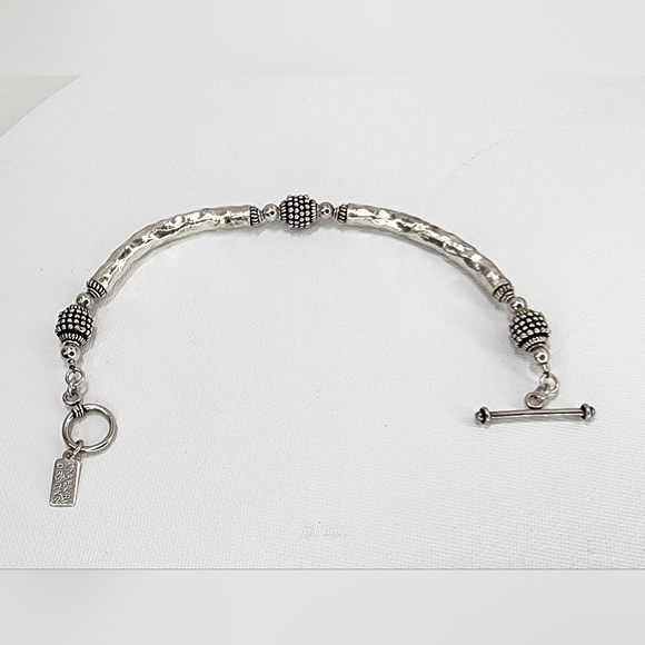Tina Barry Sterling Silver Bead Bracelet - Picture 4 of 11